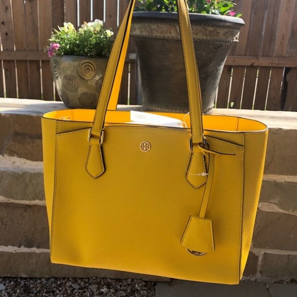 Tory Burch Handbags - NWT Authentic Tory Burch yellow handbag